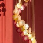 Capiz Long Chandelier